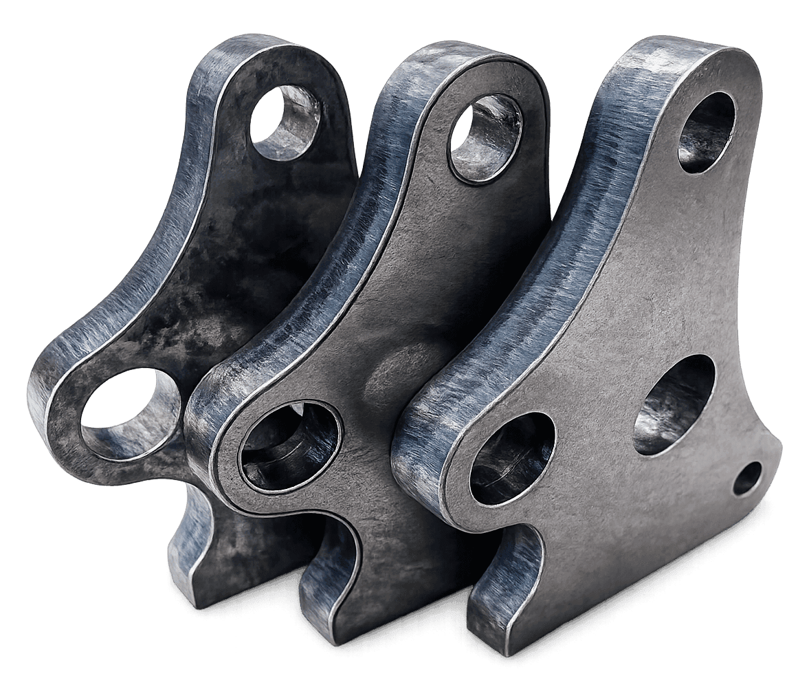 CNC laser cutting machine in action with sparks